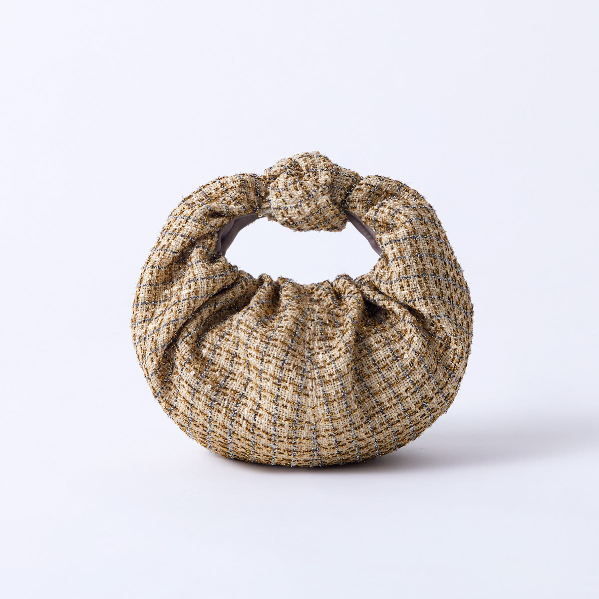croissant tweed mini bag