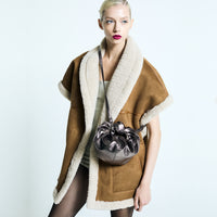 croissant shoulder leather mini