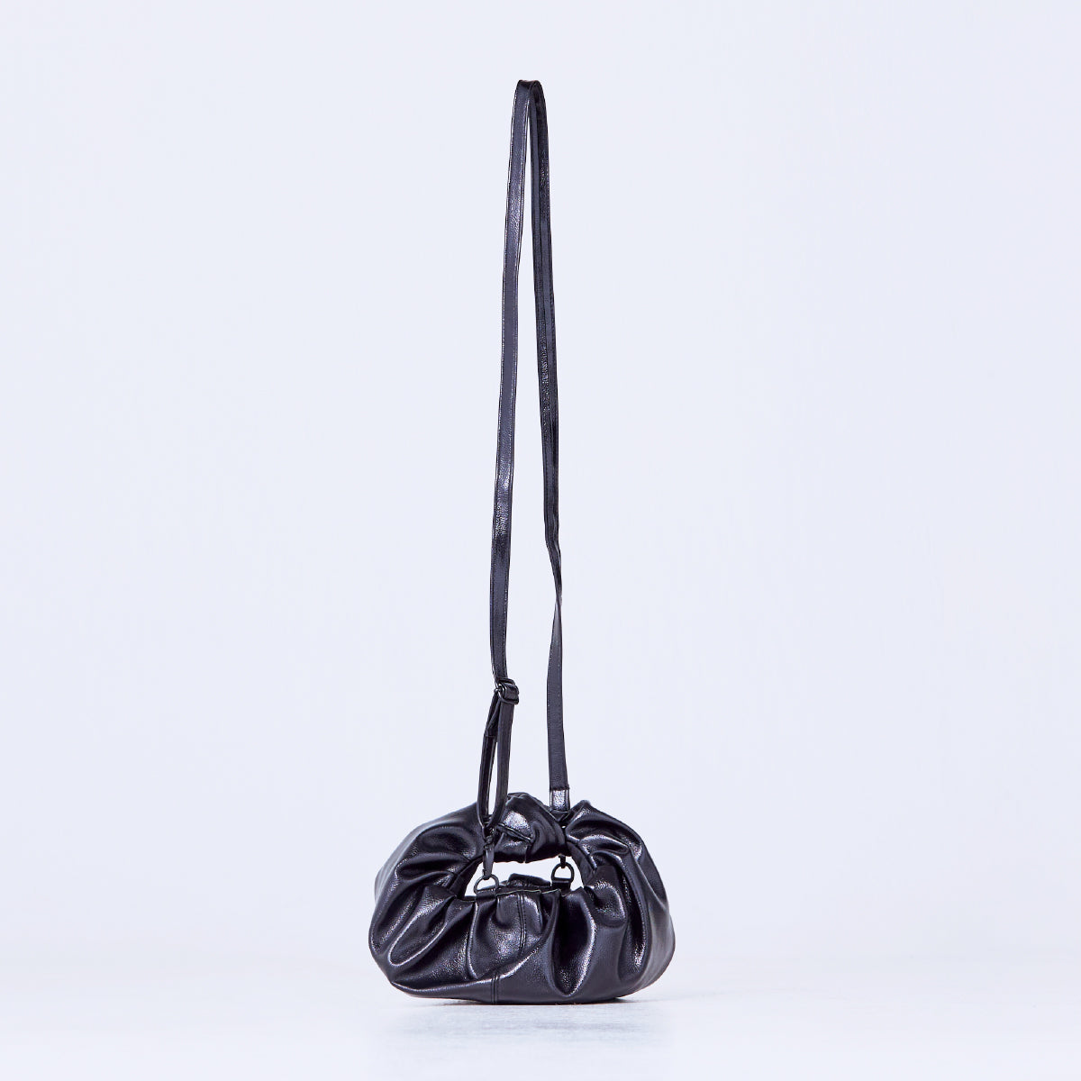 croissant shoulder leather mini