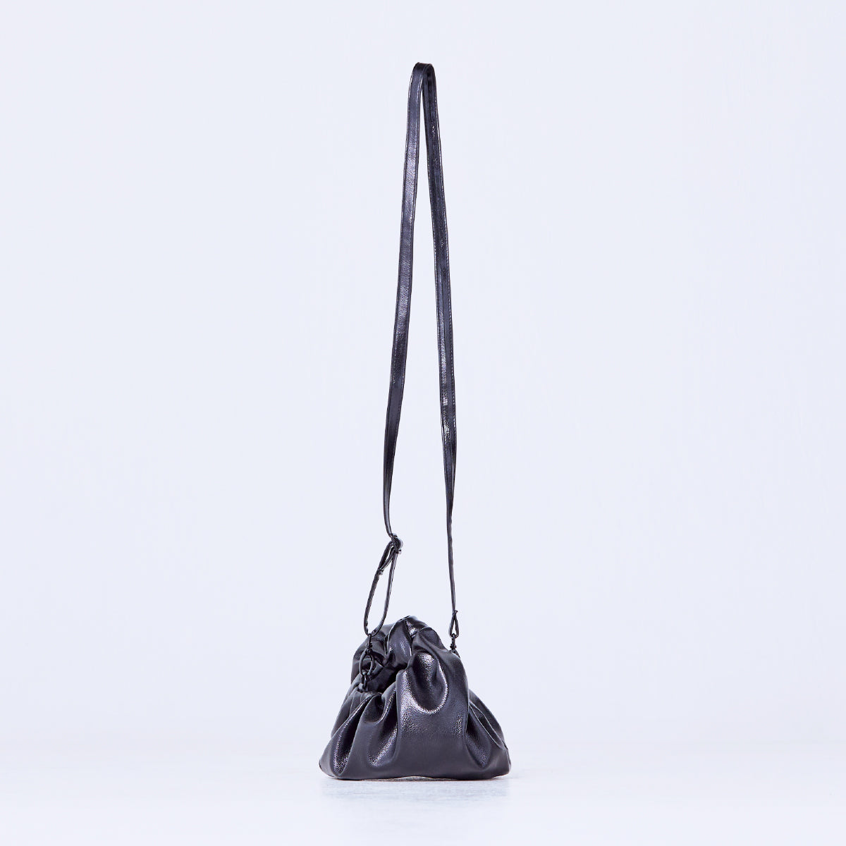 croissant shoulder leather mini