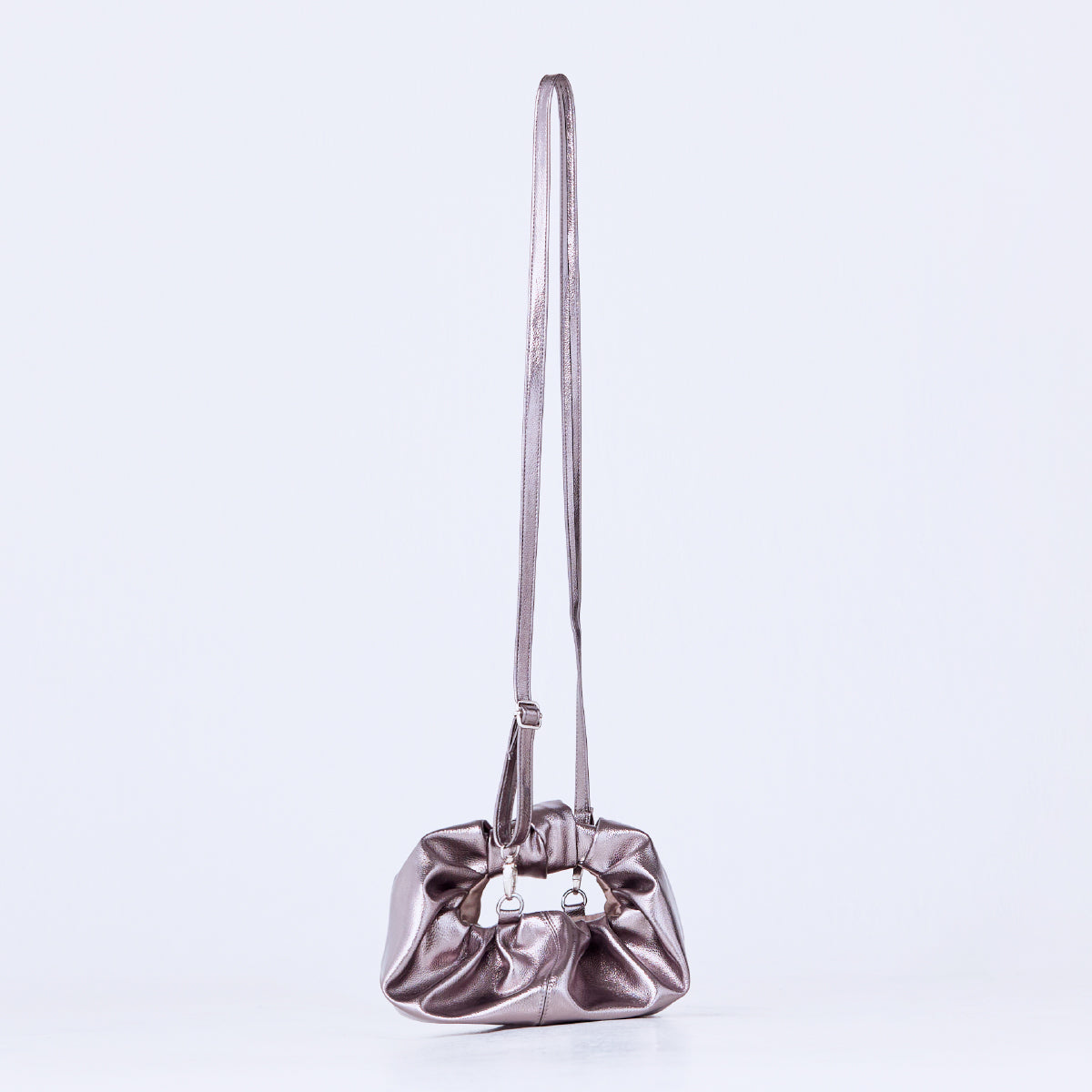 croissant shoulder leather mini