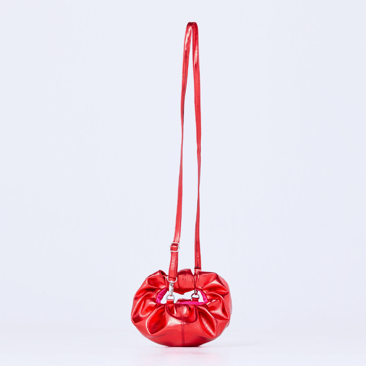 croissant shoulder leather mini