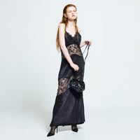 croissant shoulder leather mini