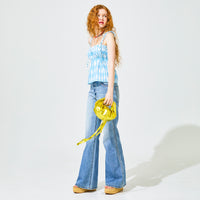 croissant shoulder leather mini