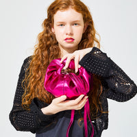 croissant shoulder leather mini