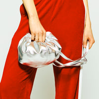 croissant shoulder leather mini