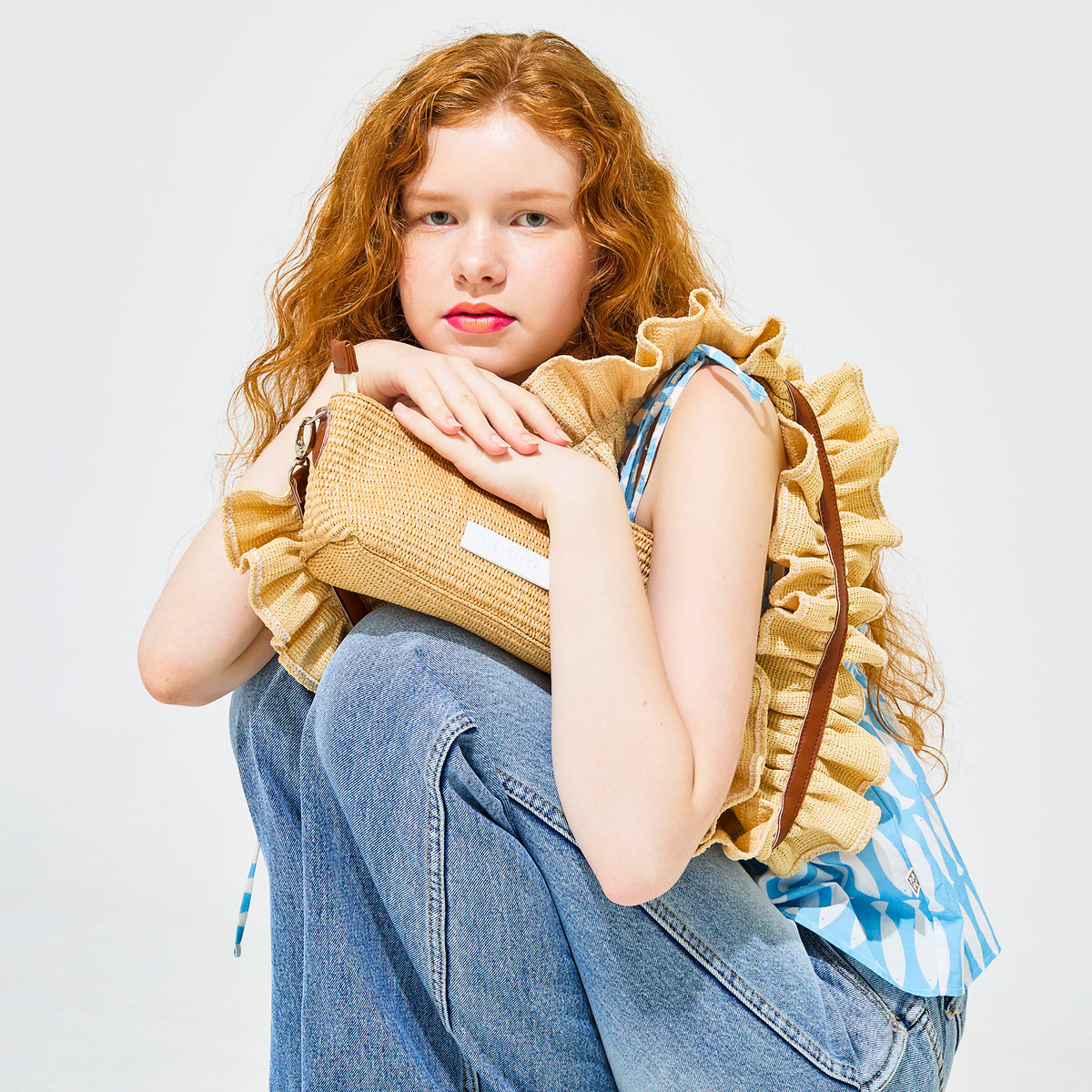 angel shoulder raffia