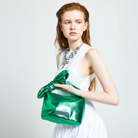 ribbon pouch metallic