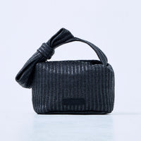 ribbon pouch raffia