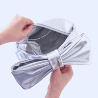 ribbon pouch metallic