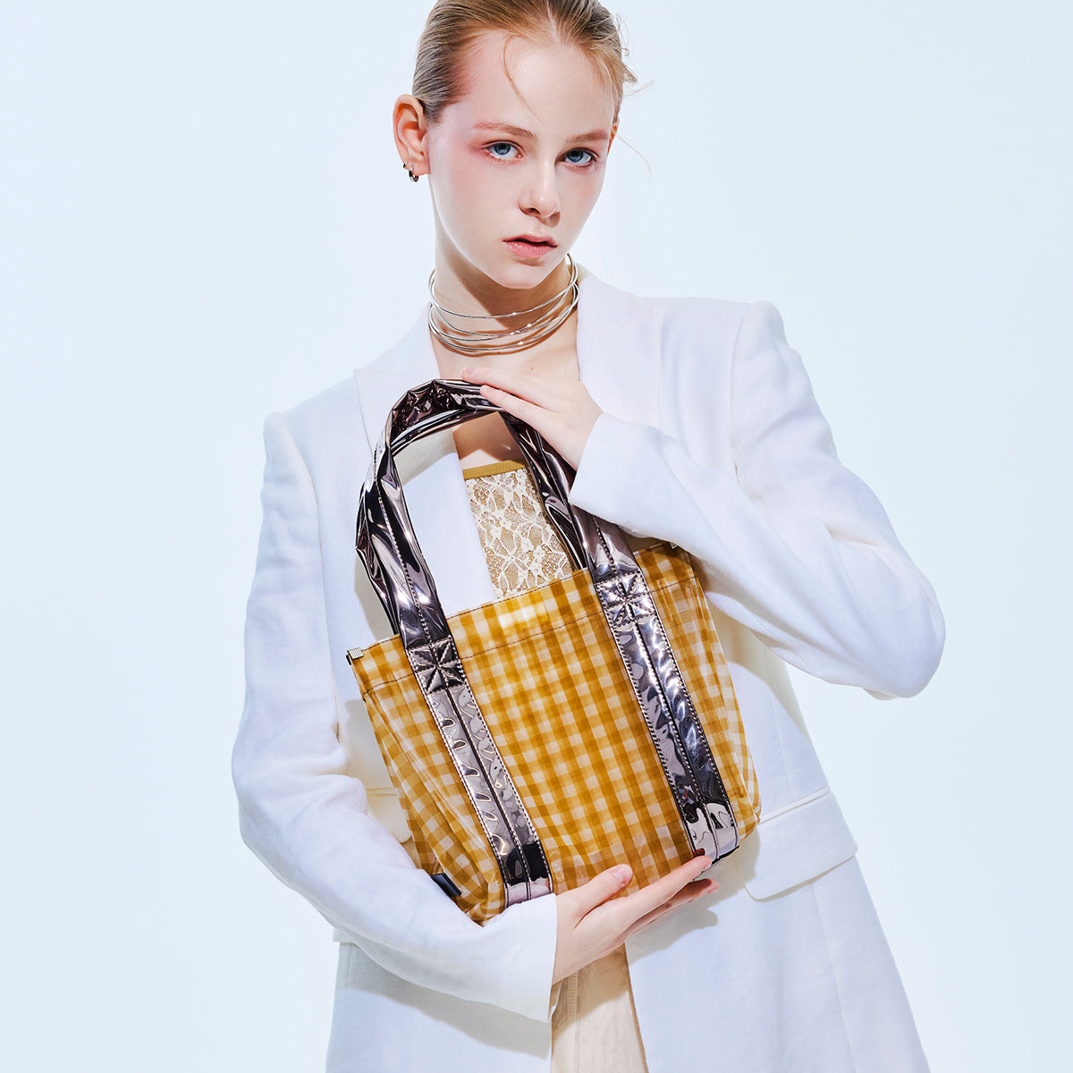 boxy mesh tote – HELOYSE