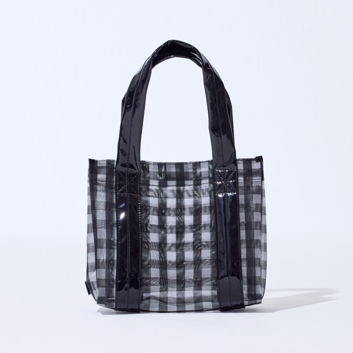 boxy mesh tote