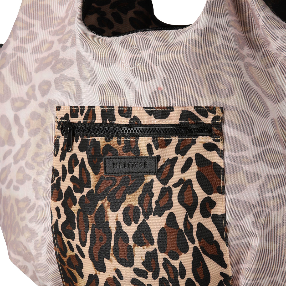 balloon tulle leopard bag