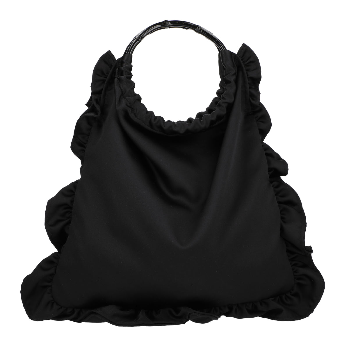 bamboo butterfly tote satin