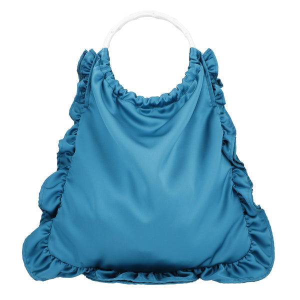 bamboo butterfly tote satin