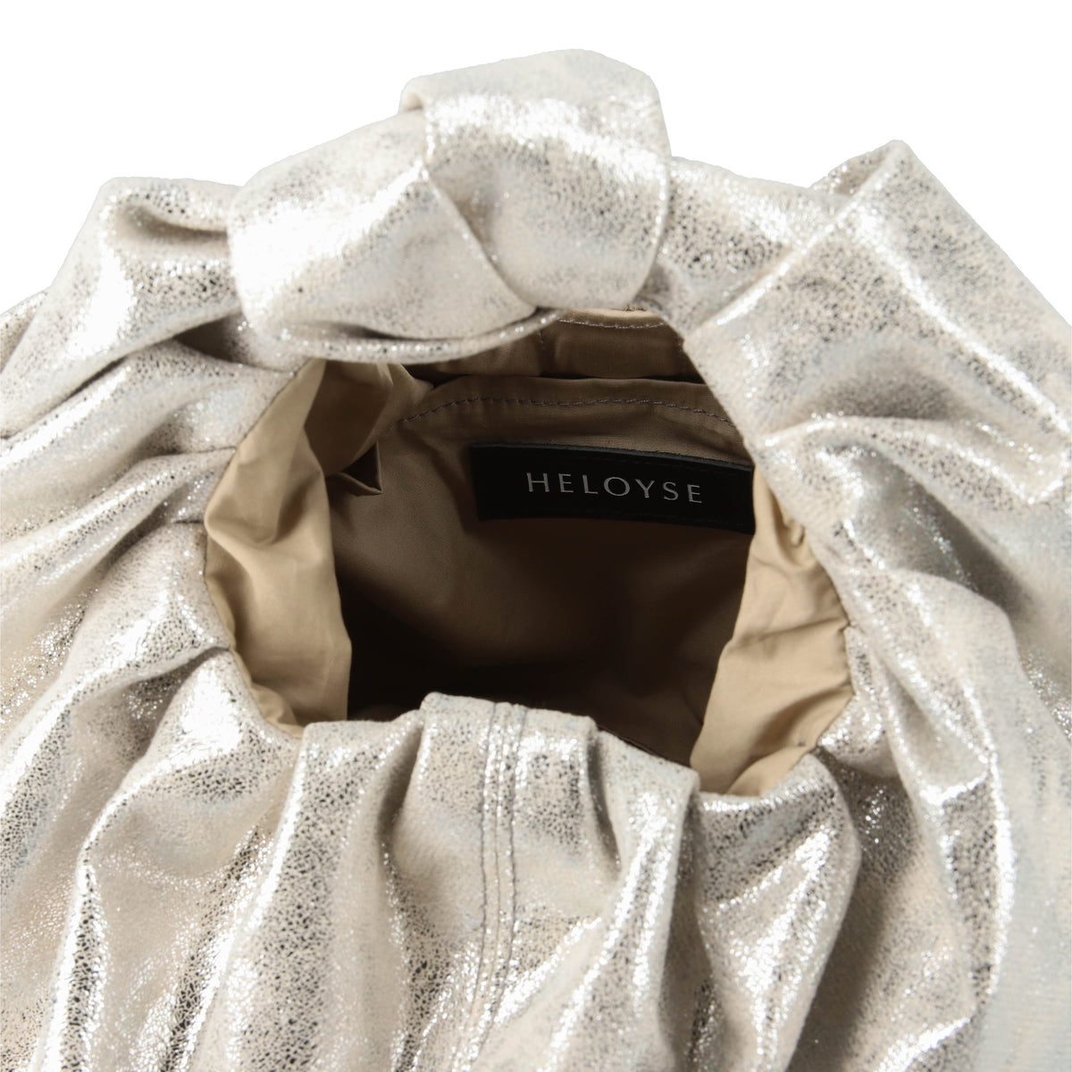 croissant paint leather bag